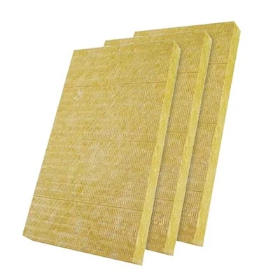 Panel de lana de roca aislante para fachadas de 50 mm y 100 kg/m3 de lana de roca